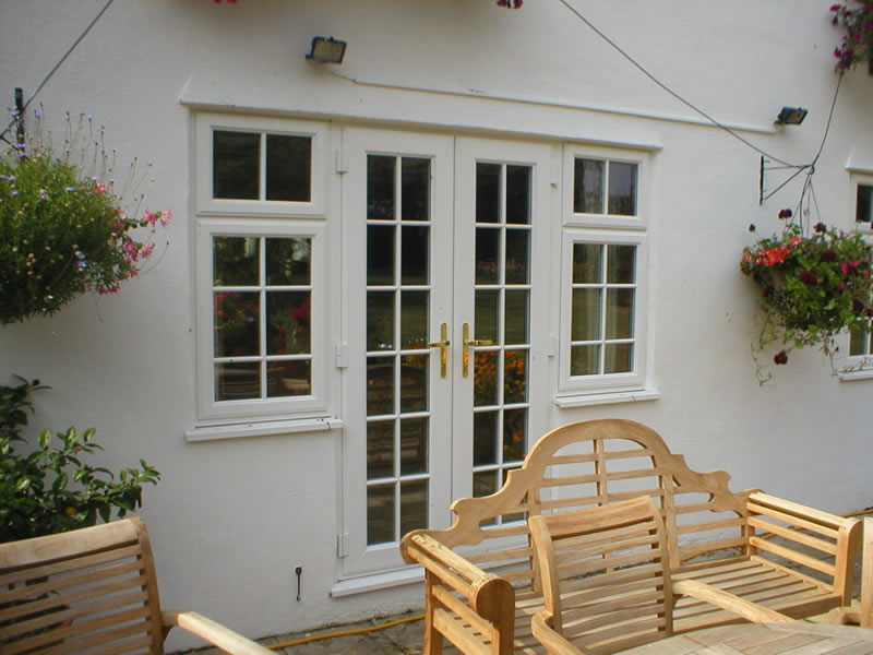 French doors and windows